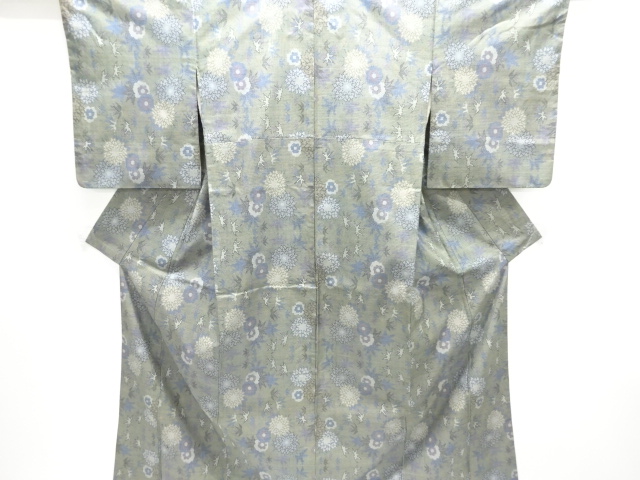 JAPANESE KIMONO / DORO OSHIMA TSUMUGI / WOVEN KIKU